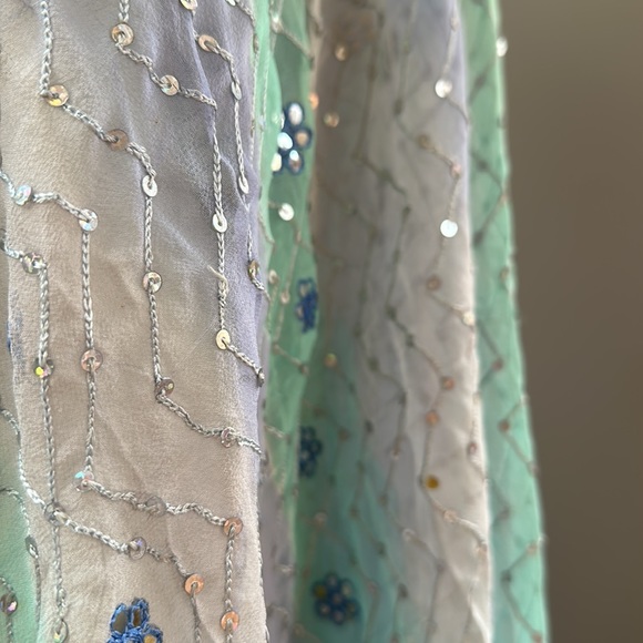Vintage Ombré Ocean Sequined Wrap - Picture 6 of 13